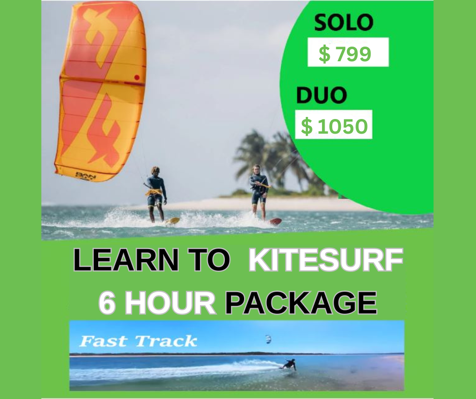 FAST TRACK - 6 HOURS OF KITESURFING LESSONS IN SAFTEY BAY, ROCKINGHAM